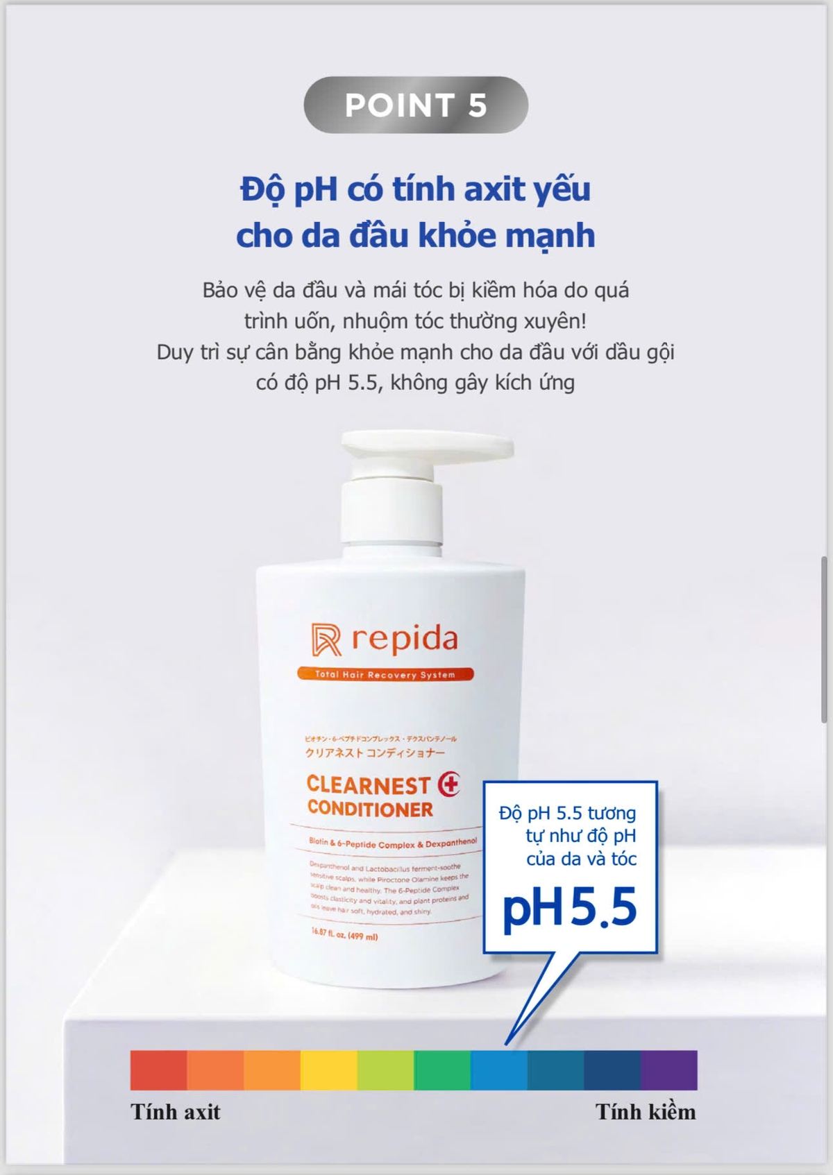 Dầu xả dưỡng tóc repida CLEARNEST CONDITIONER 499ml/chai